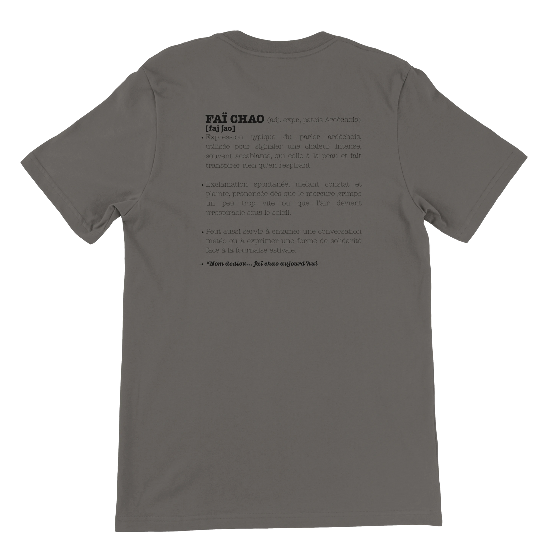 T-shirt unisexe - "Faï chao"